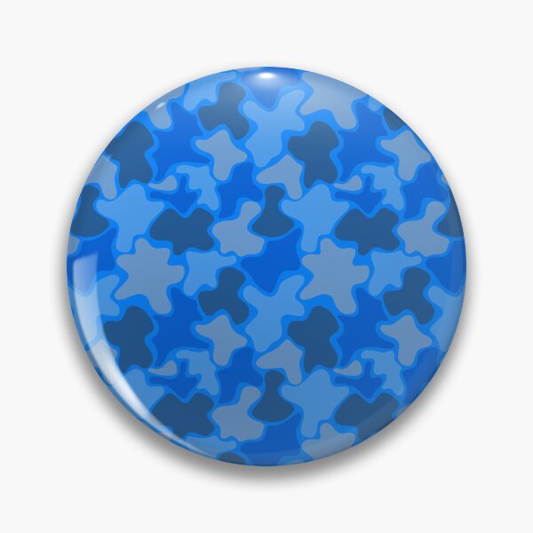 Item preview, Grey Blue & Navy Blob Camouflage Textile Limitless Seams designed and sold by Alchemy-A-La-G.