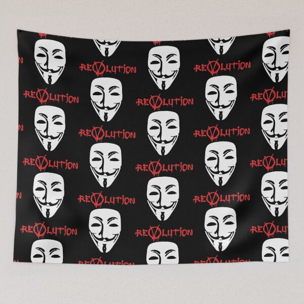 Item preview, v hacker revolution mask designed and sold by alexandersuad.