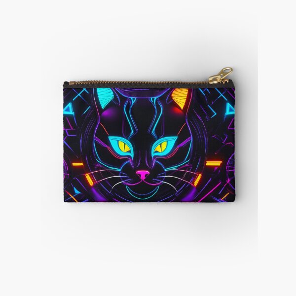 Item preview, colorful Cybercat pattern designed and sold by PixelPunny.