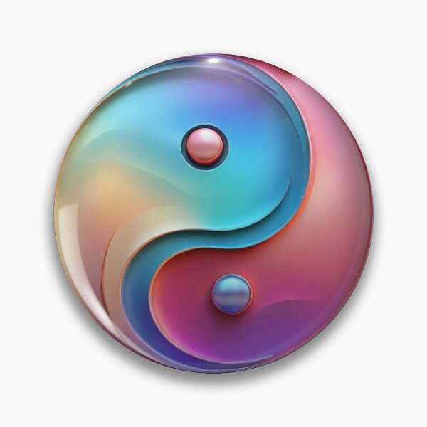 Artikelvorschau, Yin-Yang, holografisches Design und abstrakter Farbverlauf entworfen und verkauft von JonathanP514.