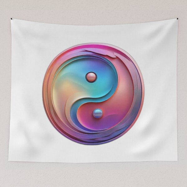 Item preview, yin-yang, Holographic design & abstract gradient. designed and sold by JonathanP514.