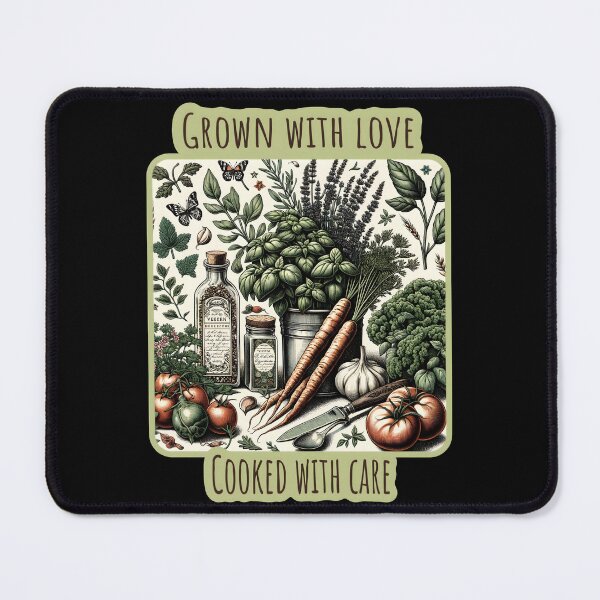 Item preview, Grown With Love, Cooked With Care. Gardening and cooking lover. designed and sold by Unitepeople.