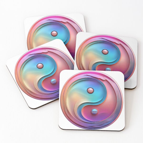 Item preview, yin-yang, Holographic design & abstract gradient. designed and sold by JonathanP514.