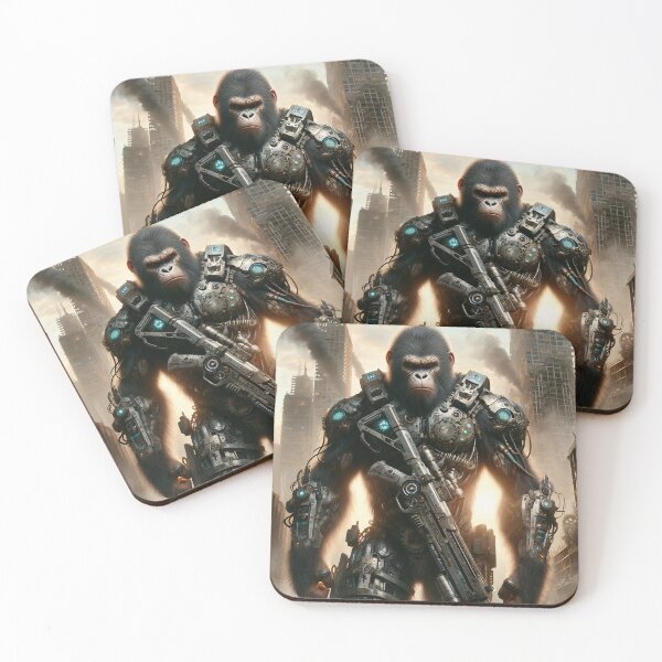Item preview, Surreal Monkey Post Apocalyptic designed and sold by SurrealCreator.