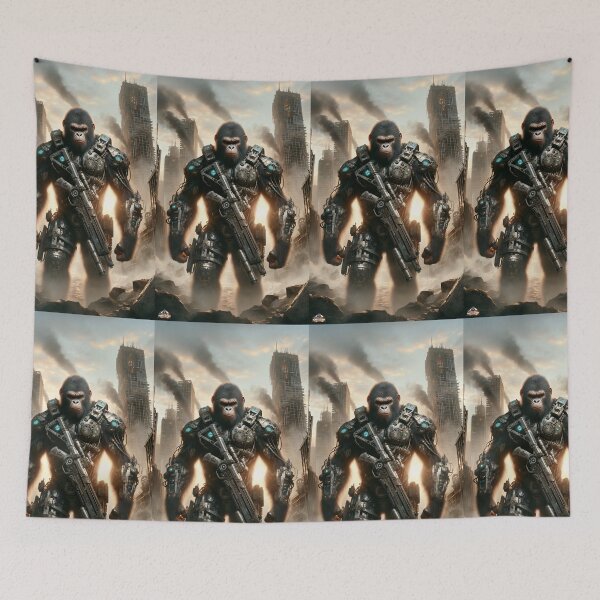 Item preview, Surreal Monkey Post Apocalyptic designed and sold by SurrealCreator.