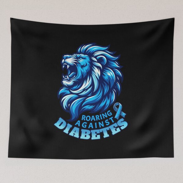 Item preview, Roaring Against Diabetes (Lion) designed and sold by SeledineArt.