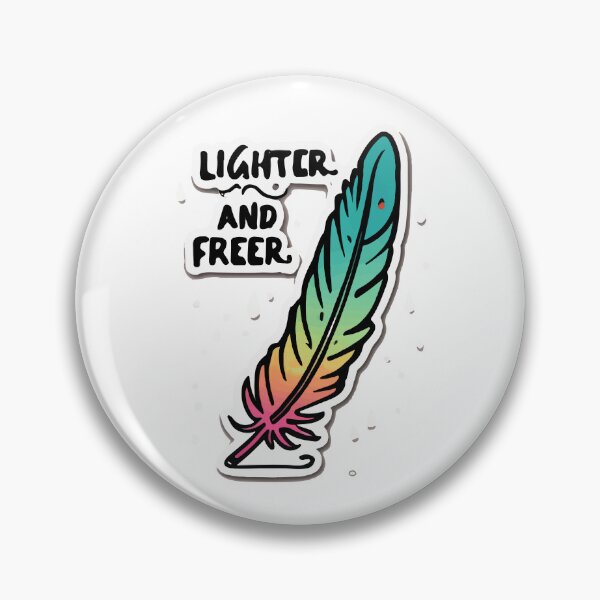 Item preview, Lighter and Freer - Feather & Quote Art designed and sold by NiftyWrx.
