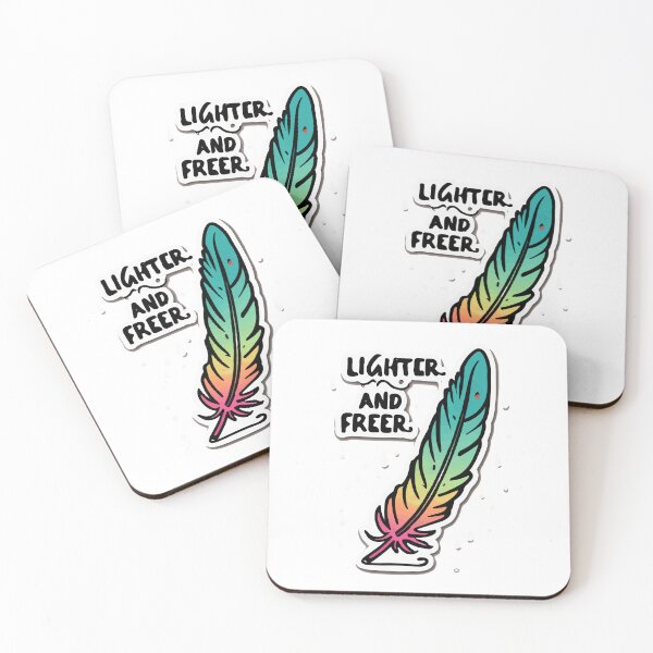 Item preview, Lighter and Freer - Feather & Quote Art designed and sold by NiftyWrx.