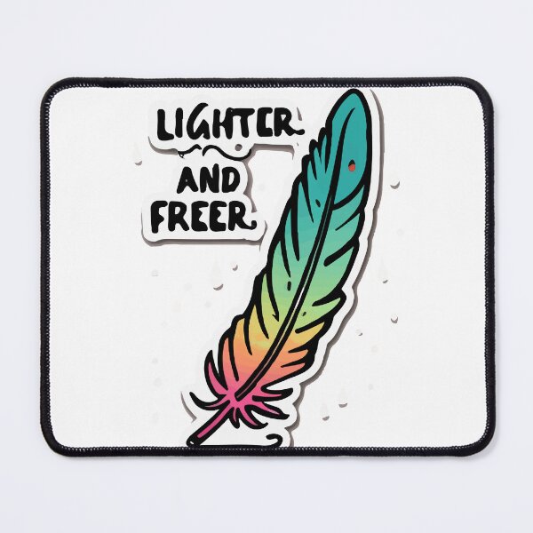 Item preview, Lighter and Freer - Feather & Quote Art designed and sold by NiftyWrx.