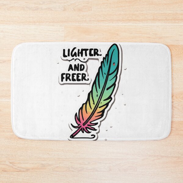 Item preview, Lighter and Freer - Feather & Quote Art designed and sold by NiftyWrx.
