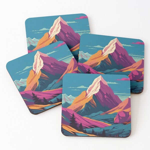 Item preview, Ethereal Dusk Over Dreamlike Mountain Vista designed and sold by ArtComixHaven.