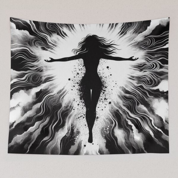 Item preview, Black and White Abstract Art designed and sold by AssortedWonders.