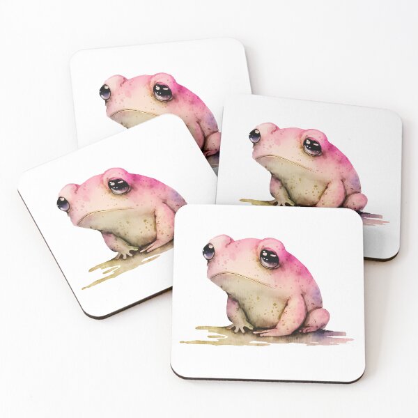 Item preview, Pink frog cutout, Matsumoto inspired, unimpressed girl frog designed and sold by EmeraldeaArt.