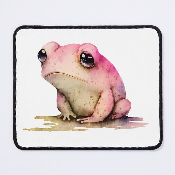 Item preview, Pink frog cutout, Matsumoto inspired, unimpressed girl frog designed and sold by EmeraldeaArt.