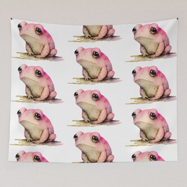 Item preview, Pink frog cutout, Matsumoto inspired, unimpressed girl frog designed and sold by EmeraldeaArt.