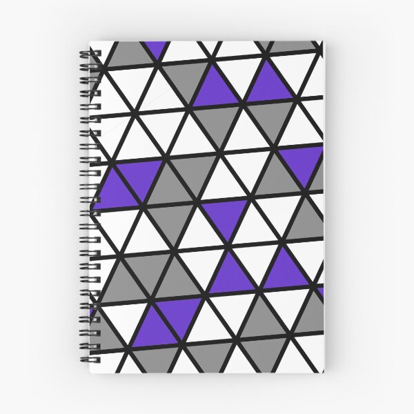 Item preview, Purple Grey & White Triangles Black Trim Limitless Seams designed and sold by Alchemy-A-La-G.