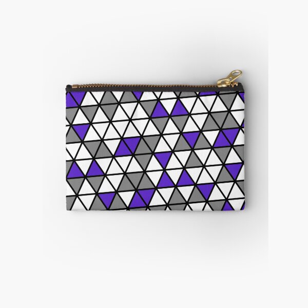 Item preview, Purple Grey & White Triangles Black Trim Limitless Seams designed and sold by Alchemy-A-La-G.