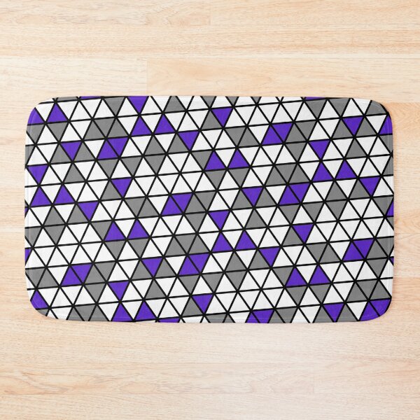 Item preview, Purple Grey & White Triangles Black Trim Limitless Seams designed and sold by Alchemy-A-La-G.