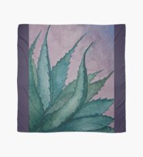 Agave plant watercolor painting Scarf