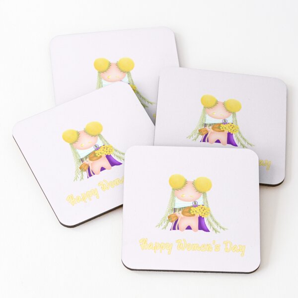 Item preview, Happy Women's Day-mimosa flower designed and sold by SkyLune.