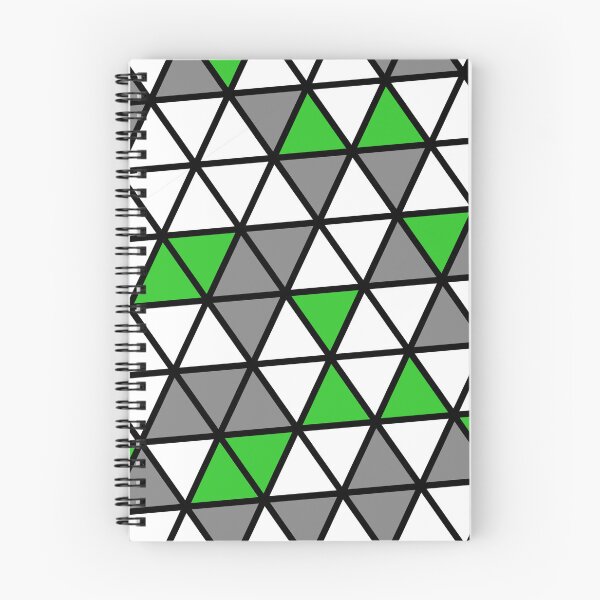 Item preview, Green Grey & White Triangles Black Trim Limitless Seams designed and sold by Alchemy-A-La-G.