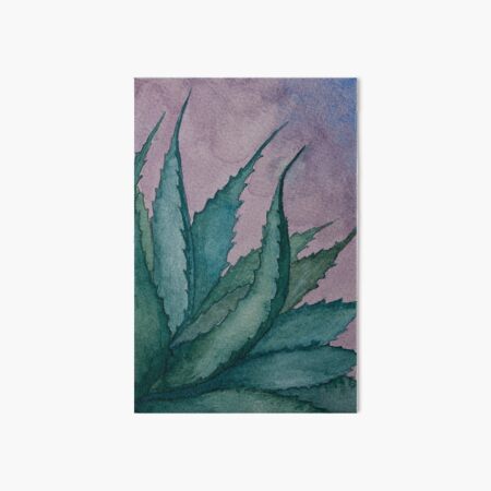 Agave plant watercolor painting Art Board Print