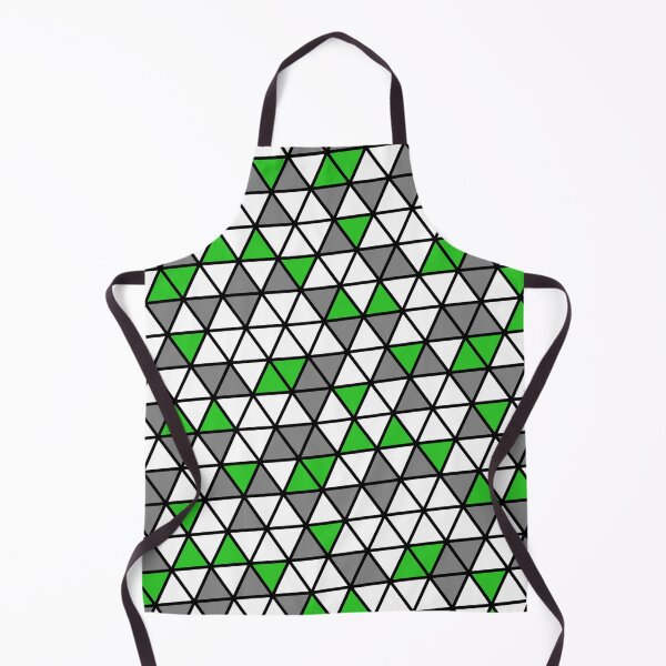 Item preview, Green Grey & White Triangles Black Trim Limitless Seams designed and sold by Alchemy-A-La-G.