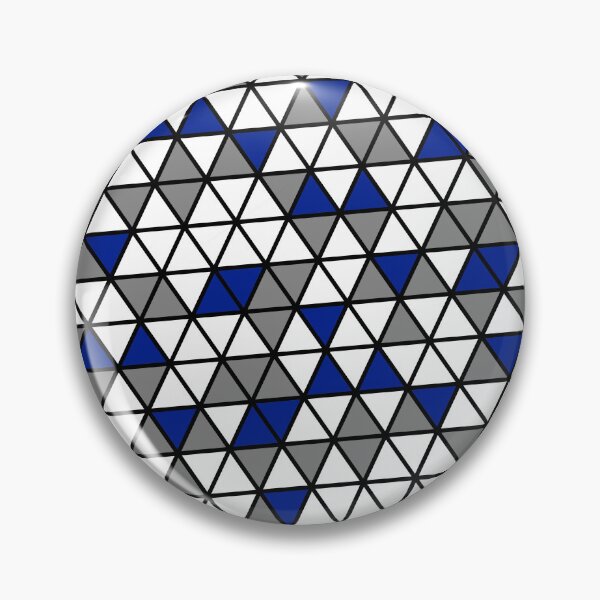 Item preview, Blue Grey & White Triangles Black Trim Limitless Seams designed and sold by Alchemy-A-La-G.