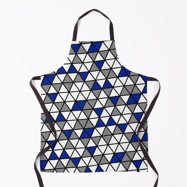 Item preview, Blue Grey & White Triangles Black Trim Limitless Seams designed and sold by Alchemy-A-La-G.