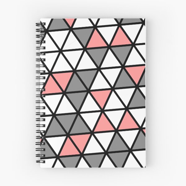 Item preview, Pink Grey & White Triangles Black Trim Limitless Seams designed and sold by Alchemy-A-La-G.