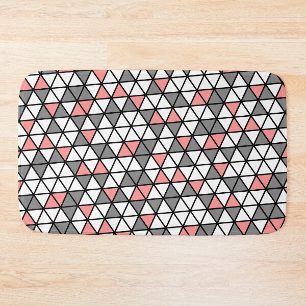 Item preview, Pink Grey & White Triangles Black Trim Limitless Seams designed and sold by Alchemy-A-La-G.