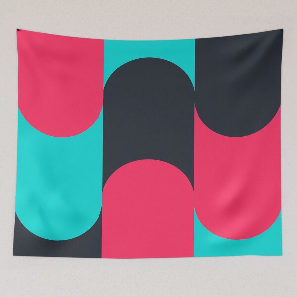 Item preview, Modern Abstract Minimalist Geometric Pattern in Vivid Colors designed and sold by Deutschic.
