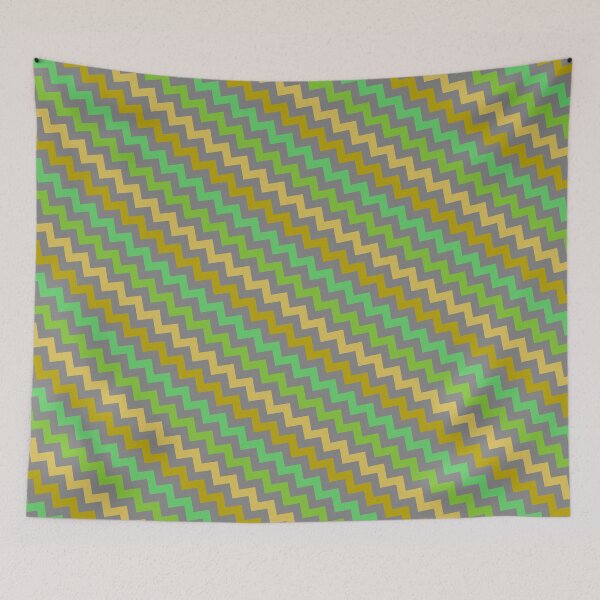 Item preview, Multicolor Diagonal Jagged Wave Lines Chevron Limitless Seams designed and sold by Alchemy-A-La-G.