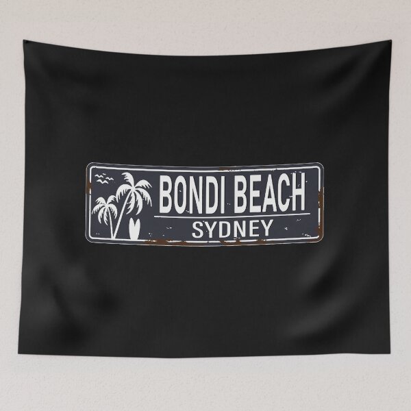 Item preview, Bondi Beach, Sydney rusty number plate designed and sold by Corinne Alexa Jackson.