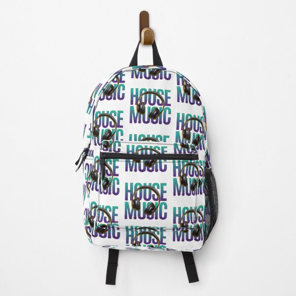 Item preview, HOUSE MUSIC - Headphones On Text (Teal/Purple) designed and sold by Discothreadz.
