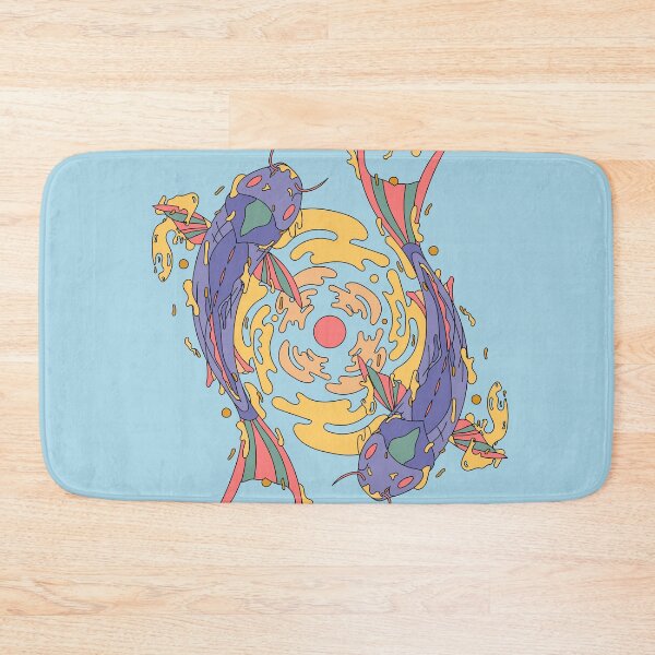 Item preview, Graphic abstract art design with two fishes designed and sold by SweetLimeShop.
