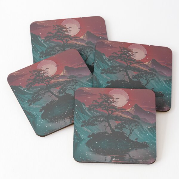 Item preview, Dark Island Sunset Landscape  designed and sold by KAEbrand.