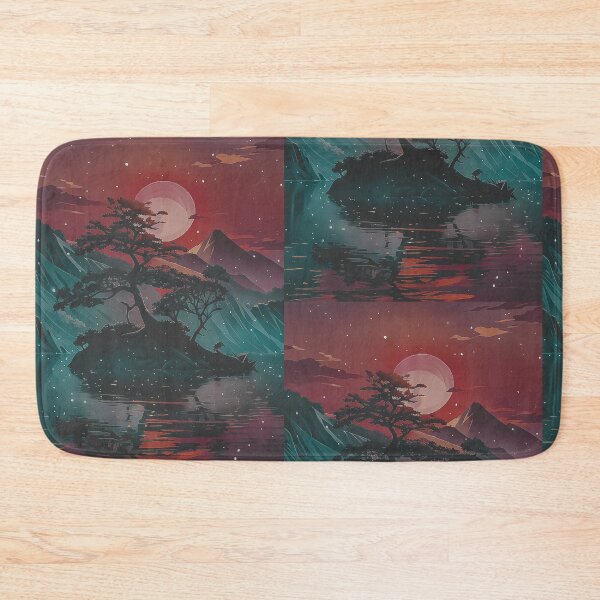 Item preview, Dark Island Sunset Landscape  designed and sold by KAEbrand.