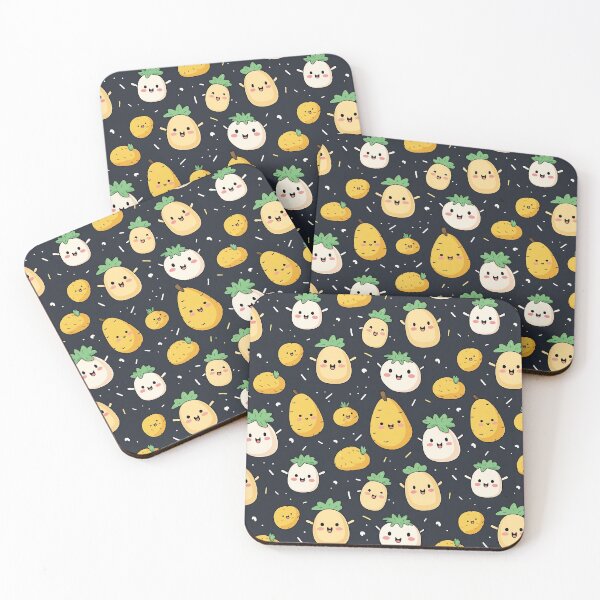 Item preview, Adorable Veggie Pals: Cute Potato Cartoon and Vegetable Pattern designed and sold by meowjourney.