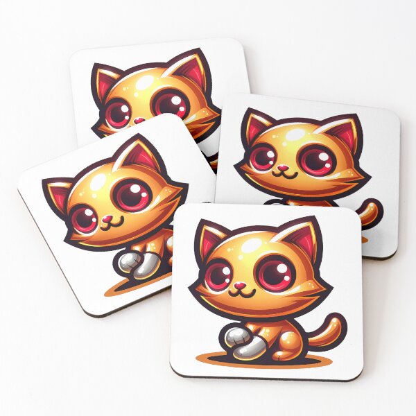 Item preview, Sweet gold-colored kitten with a shimmer of red designed and sold by AD-Digital-Art.