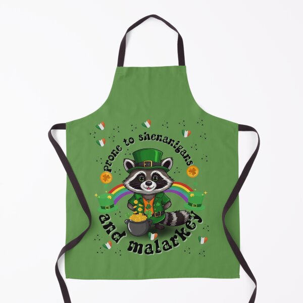 Item preview, Prone To Shenanigans And Malarkey Funny St Patrick Day Raccoon For Woman And Man designed and sold by Raccoon's World.