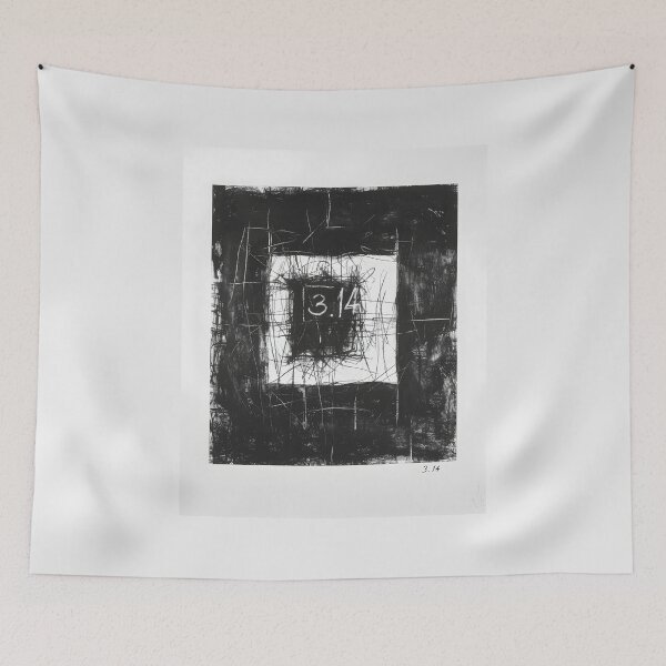 Item preview, Avant-Garde Elegance- Black Pencil and Paper Pi Symbol Drawing for a Sophisticated Pi Day designed and sold by OlfactoART Studio.
