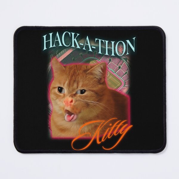 Item preview, Cat Coughing Meme | Hack-a-thon Kitty | Hilarious Pun designed and sold by SpartanDStore.