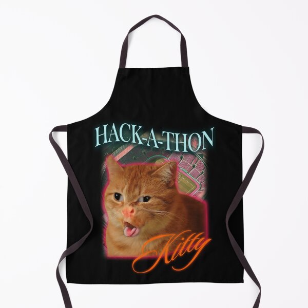 Item preview, Cat Coughing Meme | Hack-a-thon Kitty | Hilarious Pun designed and sold by ZenReiArt.