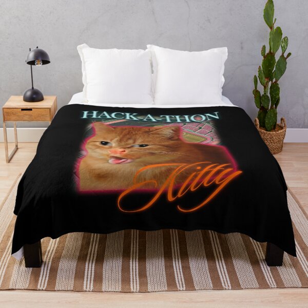 Item preview, Cat Coughing Meme | Hack-a-thon Kitty | Hilarious Pun designed and sold by SpartanDStore.