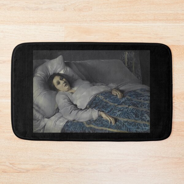 Item preview,  Young woman on her deathbed - famous meme, painted by Anonymous Flemish master designed and sold by EmeraldeaArt.