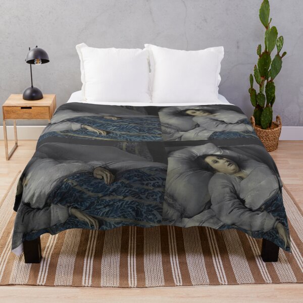 Item preview, Young woman on her deathbed - famous meme, painted by Anonymous Flemish master designed and sold by EmeraldeaArt.