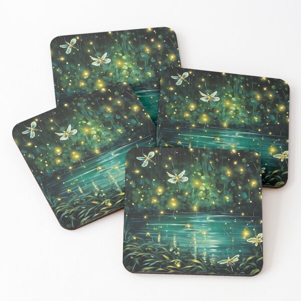Item preview, Glowing Nights: Firefly Serenade Pattern designed and sold by meowjourney.