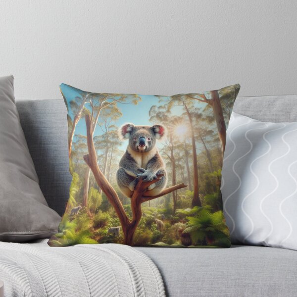 Item preview, Gumleaf Dreamer - Koala's Tranquil Slumber in Leafy Abode designed and sold by ProgressMagnet.