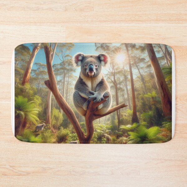Item preview, Gumleaf Dreamer - Koala's Tranquil Slumber in Leafy Abode designed and sold by ProgressMagnet.